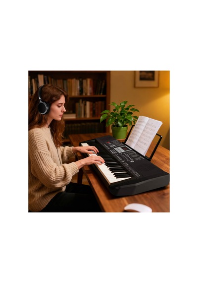 Başlangıç İçin 61 Tuşlu Elektronik Dijital Profosyenel Org Piyano Mikrafonlu Keyboard - 815109353