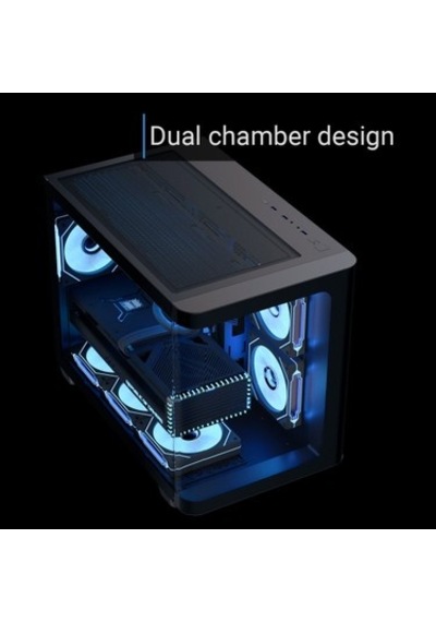 3x12cm Mirror A-rgb Fanlı Bilgisayar Kasası, Panoramik Tempered Panel İle