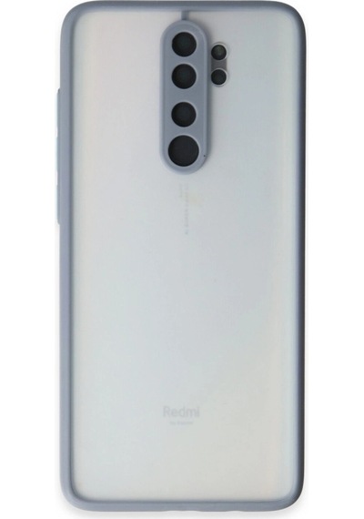 Xiaomi Redmi Note 8 Pro Kılıf Montreal Silikon Kapak Gri