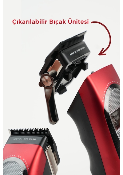 Fenda Profesyonel Saç Sakal Kesme Tıraş Makinesi 9500 Rpm Devir Fndsacks0004rd 180 Dk