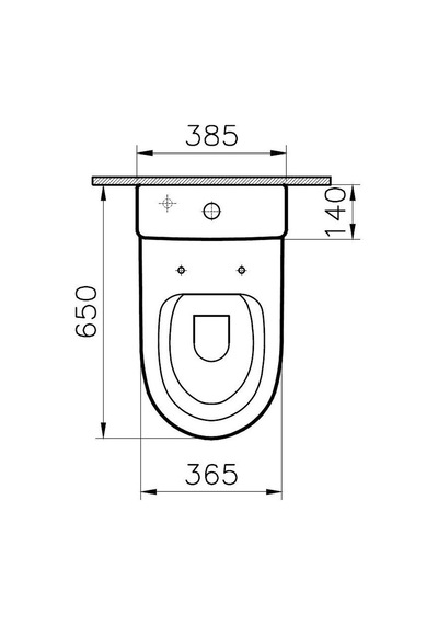 VitrA Sento Rezervuar Beyaz  5639B003-0108 Beyaz