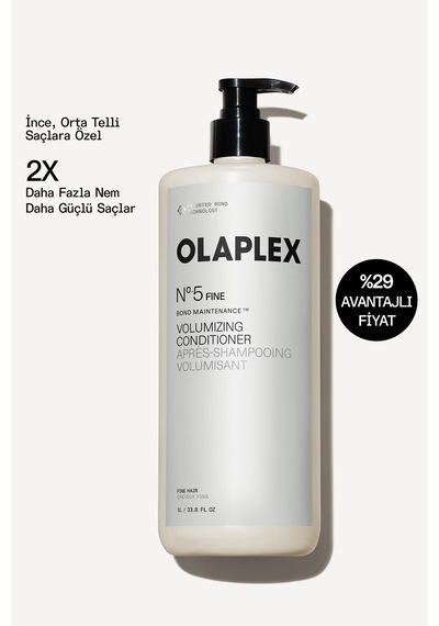 No. 5 Fine Bond Maintenance Volumizing Conditioner - İnce, Orta Telli Saçlar İçin Hacim Veren Bakım Kremi 1l