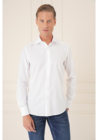 Efor Slim Fit %100 Pamuk Non Iron Kumaş Klasik Beyaz Gömlek Gk 735 Beyaz Efor Slim Fit %100 Pamuk Non Iron Kumaş Klasik Beyaz Gömlek Gk 735 Beyaz