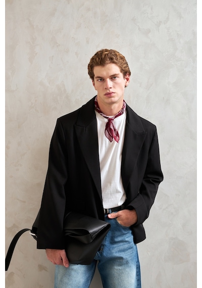 Hyman Erkek Oversize Blazer Ceket Siyah