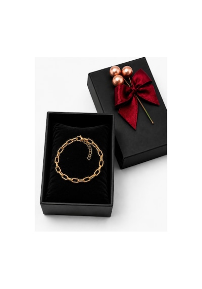 Kadın Gold Kalın Zincir Bileklik Modern Ayarlanabilir Şık Tasarım Altın - 892996539 Altın