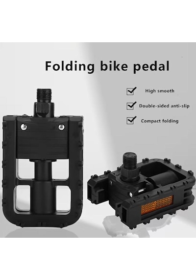 Sarissa Katlanır Bisiklet Pedalı City Plastik Katlanabilir Elektrikli Katlanır Bisiklet Pedalı