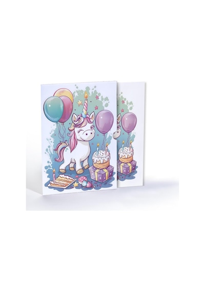 Unicornun Tatlı Dünyası, A4 Poster Ggk-pg031 7/8 Yaş