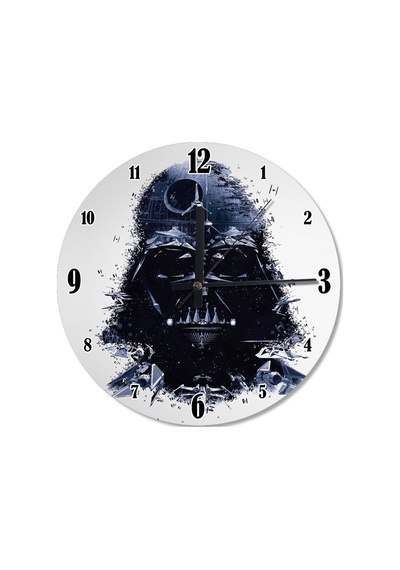 Darth Vader Şekilli Duvar Saati (407626807) Çok Renkli