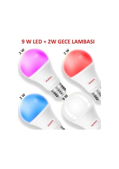 2 In 1 Led Gece Lambası 9W Led +2W Gece Lambası Mavi 2 In 1 Led Gece Lambası 9W Led +2W Gece Lambası Mavi