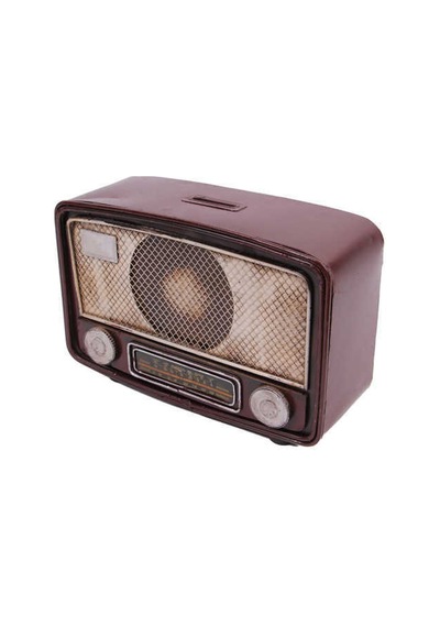 Dekoratif Metal Radyo Kumbara 1210b-1102 1 Adet