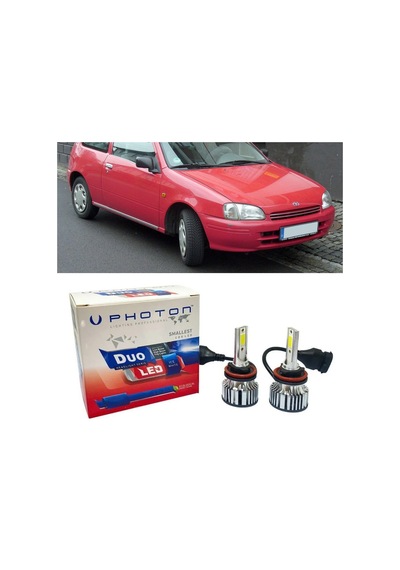 Toyota Starlet Led Xenon Uzun+kısa Far Ampulü H4 Duo Yeni Seri Beyaz