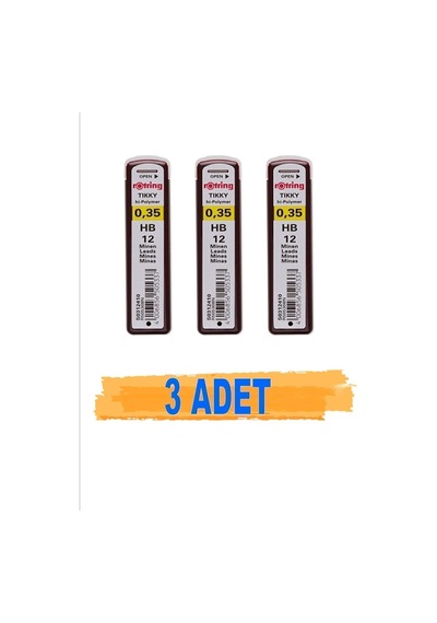 Min 0,35 Mm Hb Versatil Kalem Ucu 3 Adet Hi Polymer Germany Çok Renkli