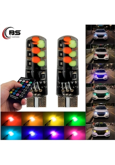T10 Led Kumandalı Rgb 16 Renk Ve Çakarlı Seçeneği Park Lambası 426506183