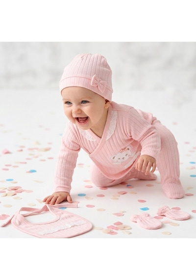 Sebi Bebe 5'li Hastane Çıkış Seti 2110 Somon