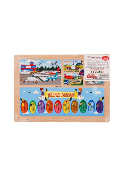 Ony-233-234-235-236 Ahşap Eğitici Puzzle Haalanı -onyıl Oyuncak