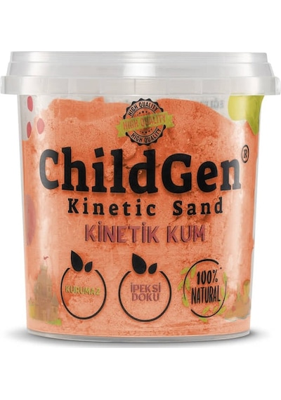 Childgen Doğal Kinetik Kum 500 Gr Turuncu