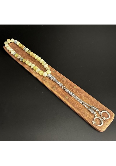 Yıldız Doğal Taş Sarı Opal 8mm 33lük Doğal Taş Tesbih