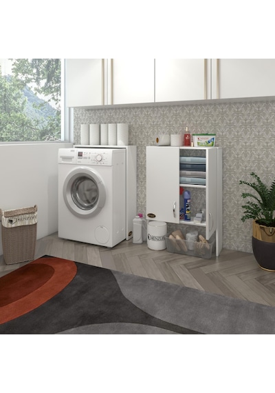 Kenzlife Çamaşır Makinesi Dolabı Veronika Byz 180*066*20 Banyo Çi Beyaz Kenzlife Çamaşır Makinesi Dolabı Veronika Byz 180*066*20 Banyo Çi Beyaz