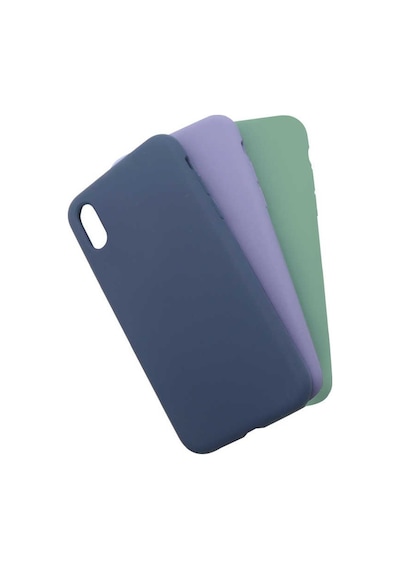 Apple Uyumlu iPhone X Kılıf Zore Silk Kadife Iç Yüzey Silikon Kılıf