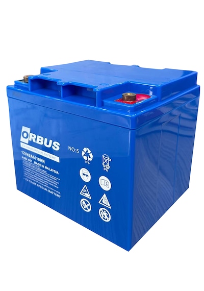 Orbus 12v 42ah Jel Engelli Araç Aküsü