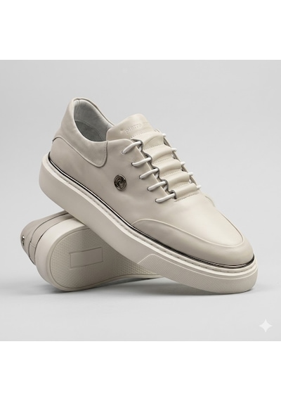 Pierre Cardin 1601275 Men's Leather Shoes Açık Gri