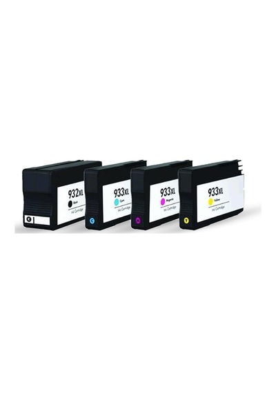 Bitmeyen Kartuş Uyumlu Muadil Kartuşlar, 1 Takim 4 Adet Bk 932xl/933xl Uyumlu Kartuşlar - 6700/6100/ 7510/7110/ 7610/7612 Uyumlu Sku: Zeus8690010142184