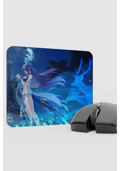 Lauma Genshin Impact Anime Oyuncu V4 - 22x18 Gaming Mouse Pad Fare Altlığı
