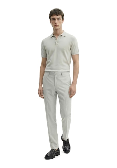 Düz Kumaş Slim Fit Klasik Erkek Pantolon Rafael Açık Gri