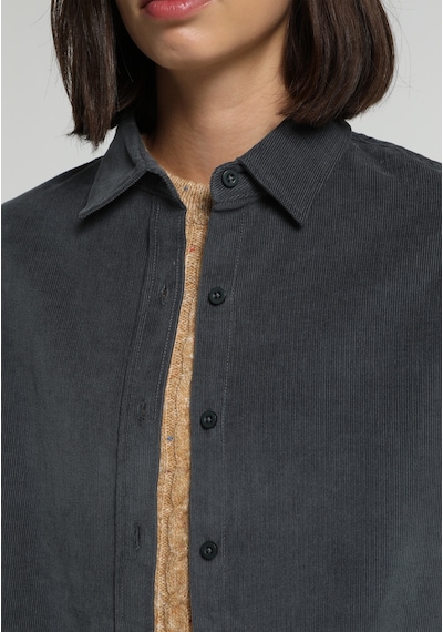 Colin's Colins Boyfriend Fit Shirt Neck Düz Kadın Yeşil Uzun Kol Gömlek Cl1081489 Q1.v1 Pgr