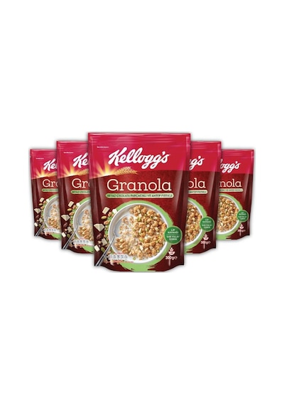 Kellogg's Granola Beyaz Çikolata Parçacıklı & Antep Fıstıklı 5 x 300 G