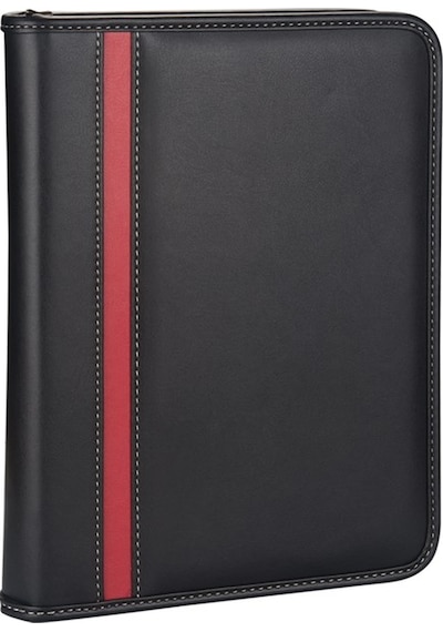 Diplomat Fermuarlı Organizer Kareli 14x20 Defterli Siyah