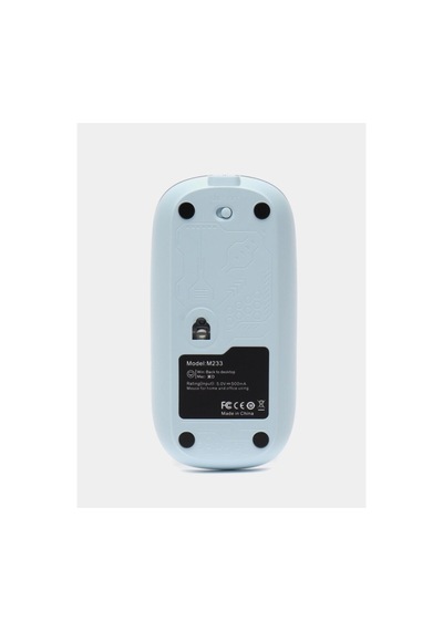 Bluetooth 5.2 Ve 2.4g Usb Kablosuz Mouse Pilli Mavi Tasarım Mh-hs5929-8222