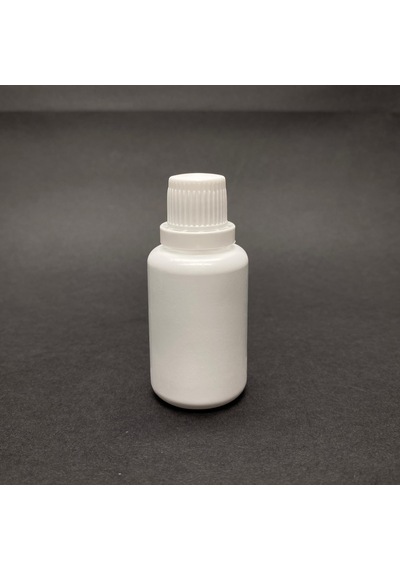 30 Cc Plastik Şişe - Kilitli Kapaklı- Mat Beyaz- X 10 Adet