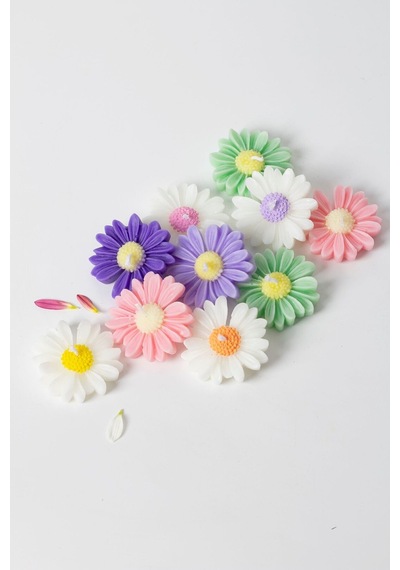 Bernami Mumluk Şamdanpinterest 10 Lu Renkli Papatya Mum Diğer