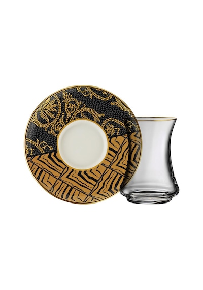 Sandro Moreno 1453 Kariye Line Gold 12 Parça 6 Kişilik Çay Seti 110 Ml Renkli