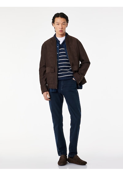 Koton Pamuklu Normal Bel Slim Fit Jean Pantolon - Brad Jean Koyu İndigo 6sam40279nd