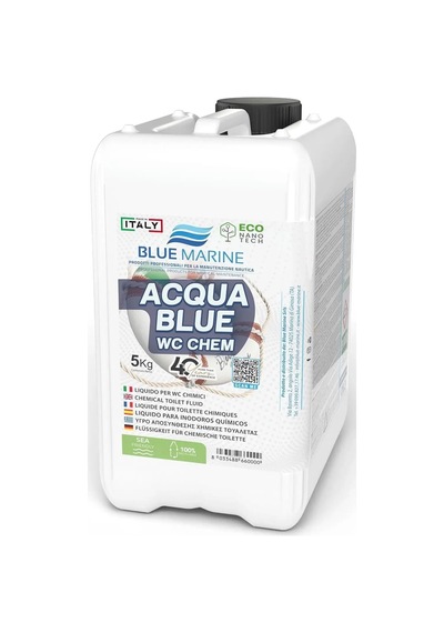 Blue Marine - Acqua Blue Wc Chem Tuvalet Katkısı Koku Giderici 5 Kg : Karavan Ve Tekneler İçin Formaldehitsiz, Güçlü Koku Ve Atık Giderici