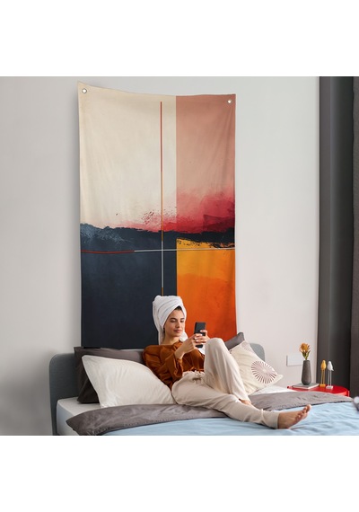 Yağlıboya Görünümlü Dekoratif Duvar Örtüsü-7609