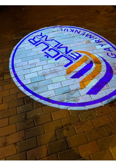 Mate Logo Projektör 160w Yeni Nesil Işıklı Reklam Projektörü