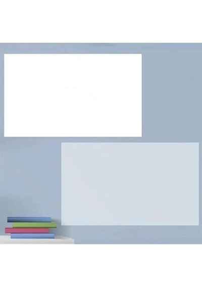 2'li Paket 60x100 Cm 1x Beyaz, 1x Şeffaf Yapışkansız Tutunan Statik Pratik Yazı Tahtası, Çok Amaçlı, Duvara, Cama Yapışkansız Tutunur, Ders Çalışma Yazı Tahtası Manyetik Duvar Sticker Diğer