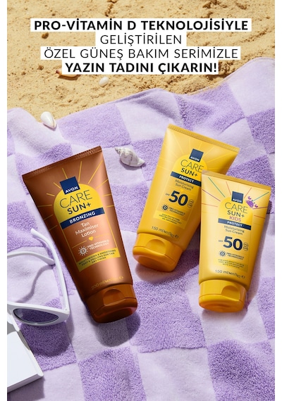 Avon Care Sun+ Protect Çocuklar İçin Nemlendirici Güneş Kremi SPF50 3 x 150 ML