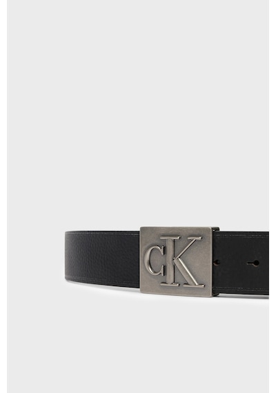 Calvin Klein Logolu % 100 Deri Kemer Lv04d7111gv8l Erkek Kemer Lv04d7111g V8l Siyah