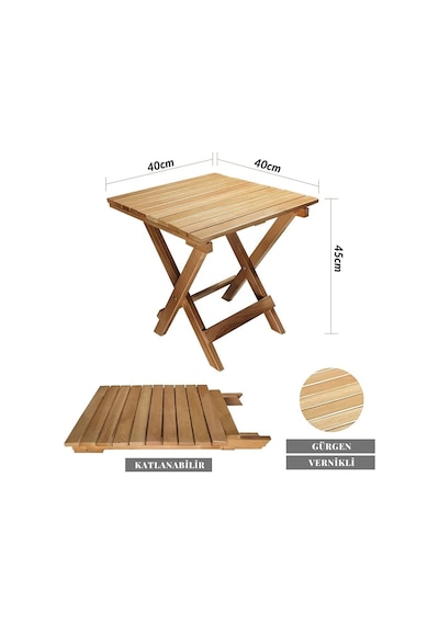Ahşap Katlanabilir Taşınır Puf Minderli Şezlong. Plaj, Bahçe, Teras, Balkon İçin 3 Lü Set Gri Diğer