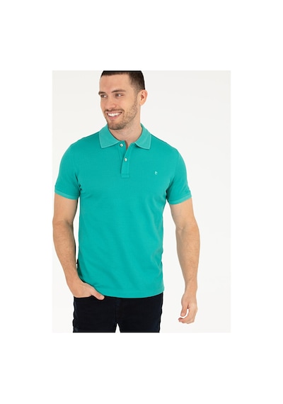 Pierre Cardin Slim Fit Polo Yaka Merserize Tişört 50262665-vr034 Yeşil