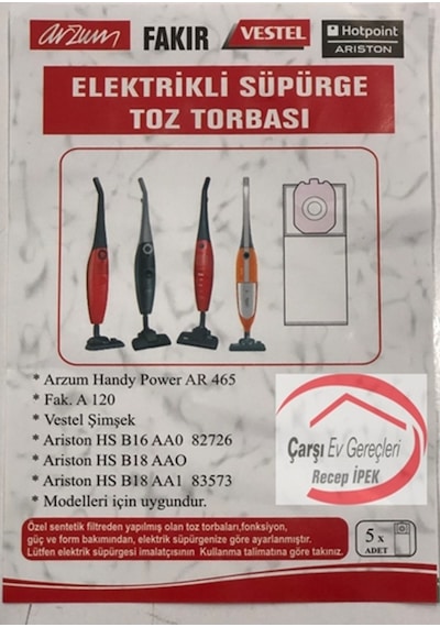 Vestel Uyumlu Şimşek Süpürge Torbası (415436457)