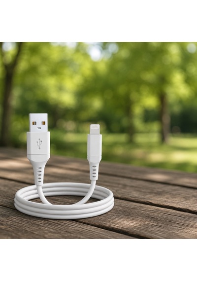 Hepu Nova Series Hp-nyk005 Usb-a To Lightning 3.1a Hızlı Şarj Ve Veri Transfer Kablosu 1 Metre İphone İpad Ve Lightning Destekli Apple Cihazları İle Uyumlu Beyaz