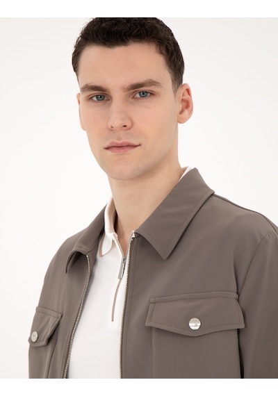 Pierre Cardin Erkek Vizon Ceket 50287776-vr052