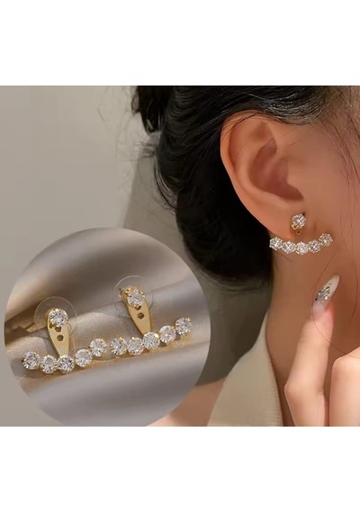 Taşlı Çelik Takı Seti 313 Gümüş - Rose Gold