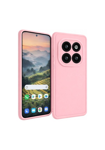 Mi Redmi Note 14 Pro Uyumlu Kamera Çıkıntılı Mat Silikon Telefon Kılıfı Pembe