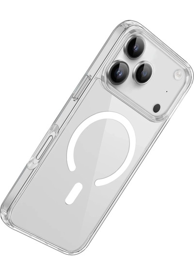 Abatech Apple Uyumlu iPhone 17 Pro Max Magsafe Telefon Kılıfı Şeffaf